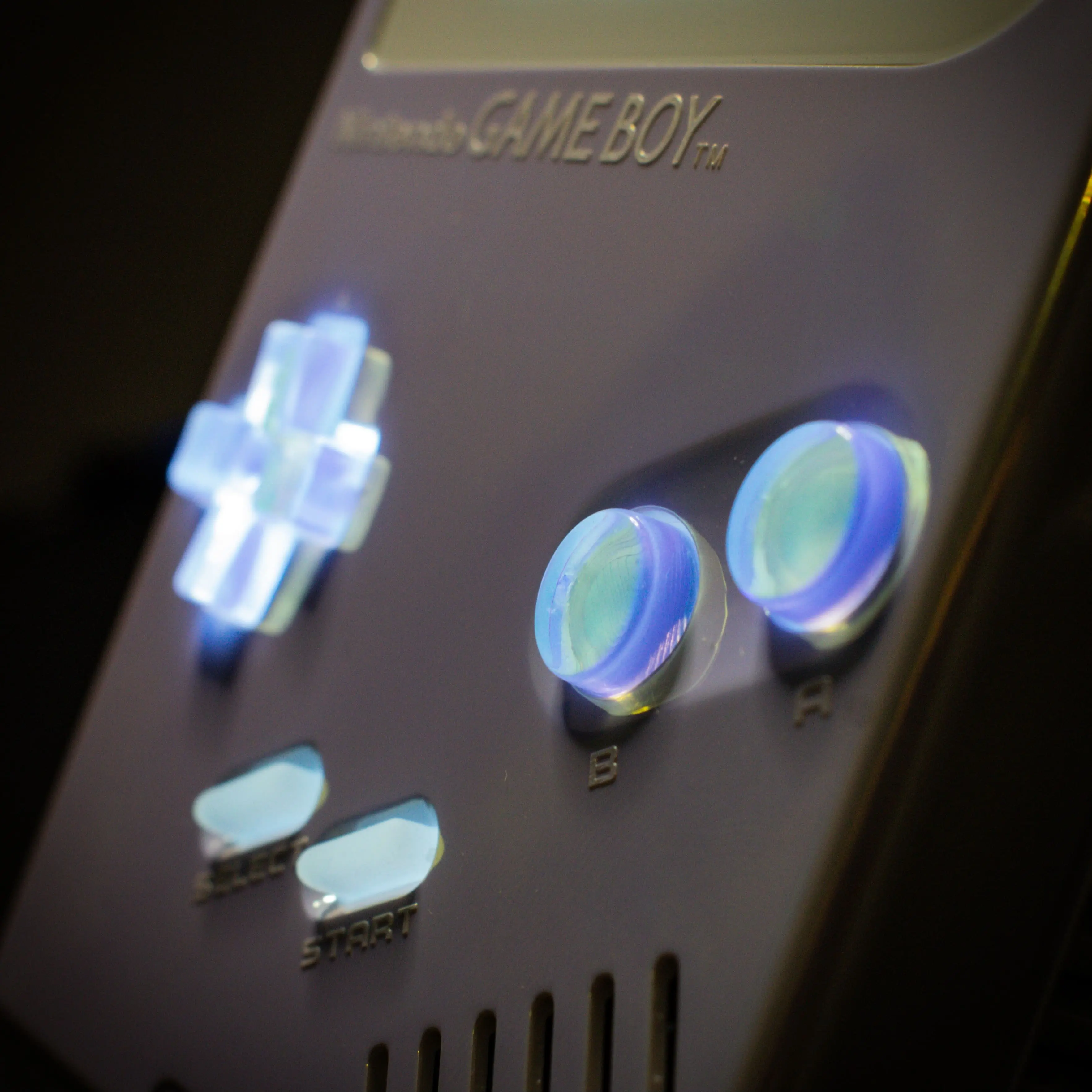 Exemple de Game Boy DMG customisée avec écran IPS