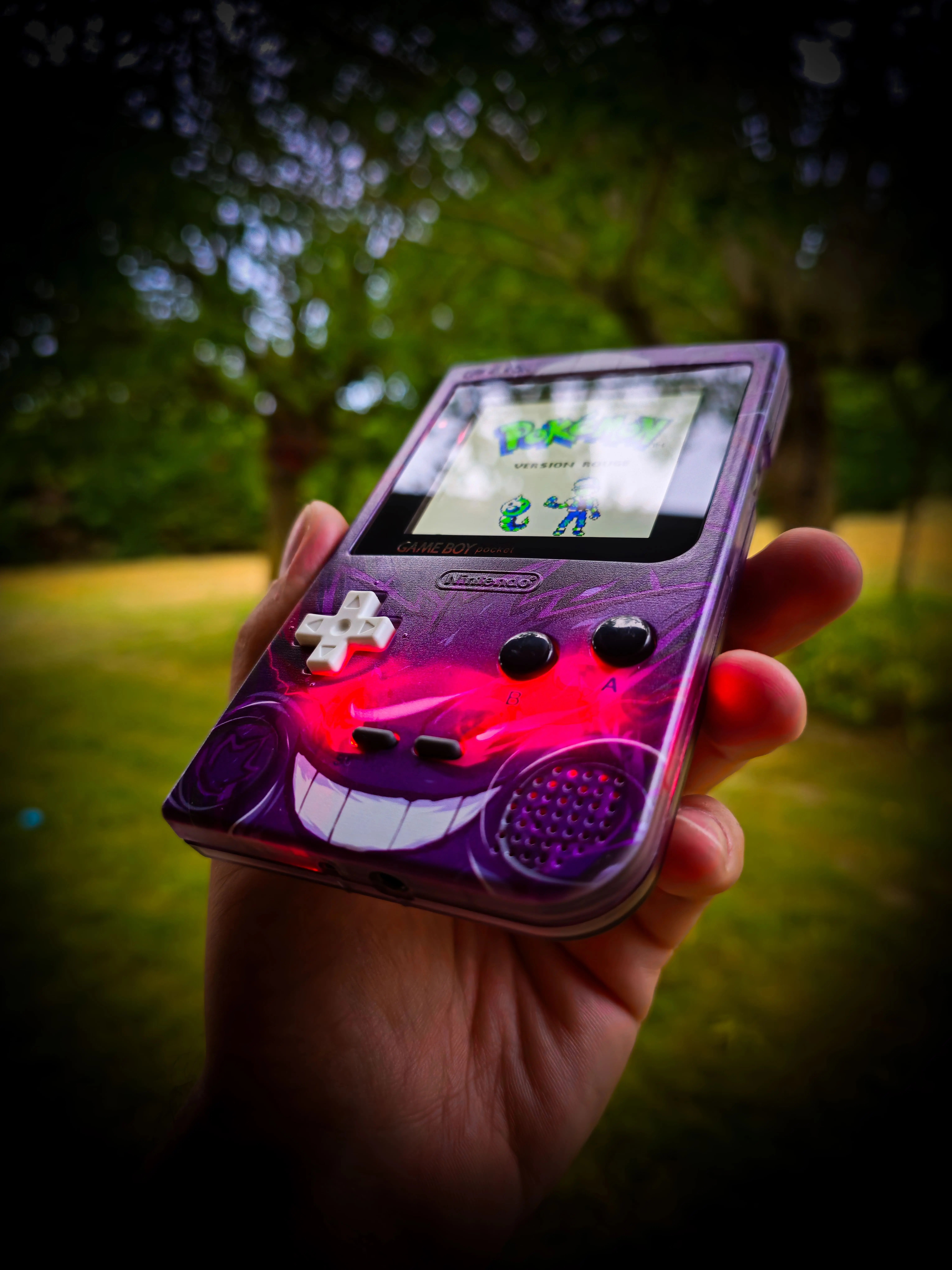 Exemple de Game Boy Pocket customisée avec écran IPS